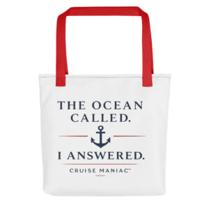 The Ocean Called. I Answered. Tote Bag – Cruise Maniac Brand Series