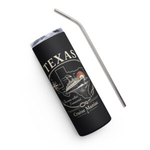 Texas Cruise Tumbler (Dark) – Cruise Maniac State Series