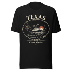 Texas Cruise T-Shirt (Dark) – Cruise Maniac State Series